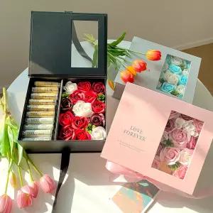 비누꽃 카네이션 용돈 박스 어버이날 스승의날 감사 생신 축하 플라워 선물 상자 세트