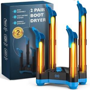 작업화용 에버레스트 컴포트 부츠 건조기 u2013 사용하기 쉬운 워머 & 슈 건조기, 냄새를 줄이는 에너지 효율적인 전기 팬리스 디자인, 운동화용 빠른 건조 (2켤레)