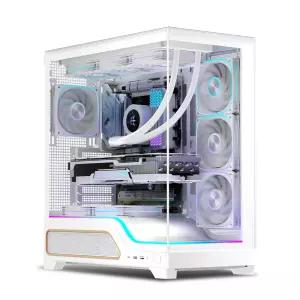 :마이크로닉스 WIZMAX 슬로프 C30 컴퓨터 PC 케이스 (화이트)