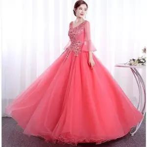 쉬폰 이브닝드레스 롱 연주복 연주 빅사이즈 청순 긴소매