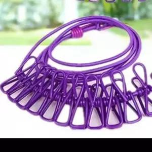 다용도 휴대용 빨래줄 간이 여행용 빨래줄 고리형 가정용 건조줄 야외