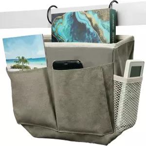 사이펠토스 침대 옆 캐디 대학 기숙사 병원 헤드보드 이층 안경 책 전화기 잡지용 보관 가방 걸이 정리함