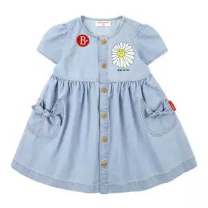 [롯데백화점]베베드피노 BP52OP282 러브 데이지 베이비 데님 원피스