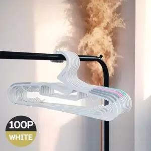 옷걸이 화이트 논슬립 100P 헹거