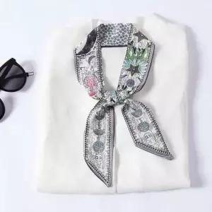 프린 양면 쁘띠 스카프 타이스카프 실크스카프 머플러 봄스카프 여름스카프 타이스카프