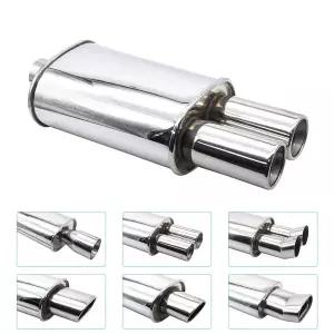 배기음튜닝 머플러  스테인레스 스틸 자동차 배기 파이프 레이싱 스포츠 테일 시스템 터보 사운드 부스트