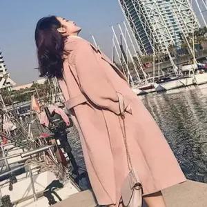 코트 트렌치 추동 헵번 스타일 독보적인예쁨 여친 롱 하프 모직 울 인기3