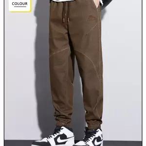 남성배기팬츠 밴딩 일자스키지팬츠 카고바지 와이드팬츠 배기바지 DUCHI3 9부팬츠