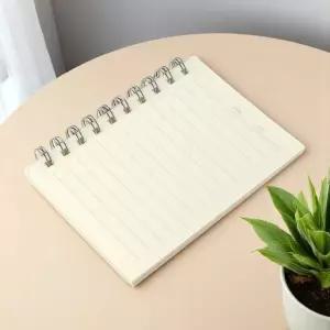 투명커버 A6 심플 유선 노트 4p세트(80매)