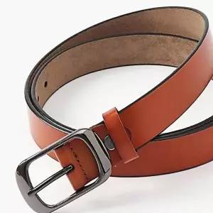 스타일리 216CMS10 여성 소가죽 벨트 카멜 여자 정장벨트