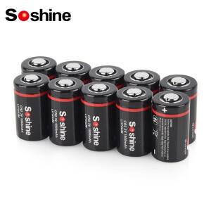 Soshine 10PCs 3V CR2 알카라인 배터리 1000mah 리튬 원격 제어 초인종 시계 키 램프 전자 잠금 장치