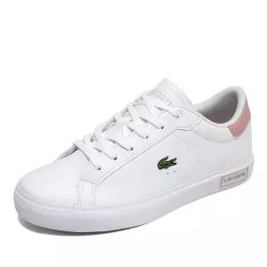 [매장정품] 라코스테 파워코트 0721 1 J 스니커즈 운동화 화이트핑크 741SUJ0014-1Y9 AS가능