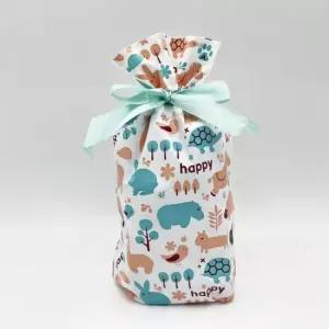 리본 구디백 해피 애니멀 50매 어린이집 유치원 선물가방 포장 결혼 생일 돌크리스마스