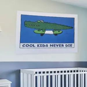 인테리어그림 아이방 그림 인테리어 패브릭 포스터 아기악어 M 테피스트리