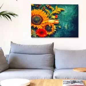 인테리어그림 인테리어 포스터 패브릭 대형 해바라기 그림 S 테피스트리