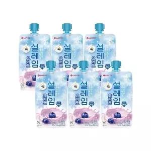 [롯데제과]설레임 요거트 저당 160mlx6