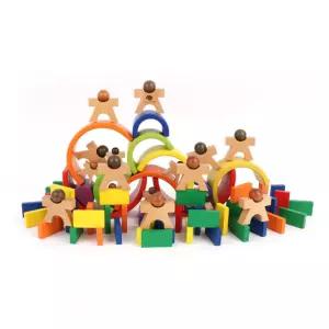 인간탑쌓기 터널놀이 무지개 도미노블록 세트 생일선물 손녀선물 쌓기놀이 영유아 3살