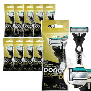 도루코 면도기 휴대용 5+5 페이스6 10개