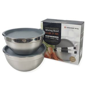 스텐 뚜껑 믹싱볼 2종세트 24+26cm 스텐볼 베이킹볼