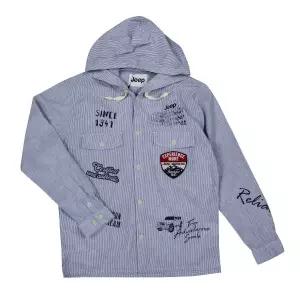 [롯데백화점]지프 레터링아트윅 스트라이프후드셔츠[130-155]KL2SHU103DJ