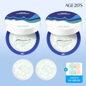 에이지투웨니스X나이스웨더 선 에센스 팩트 무기자차 카밍 롱프로텍션 본품2+리필2) 비건 SPF50+ PA++++