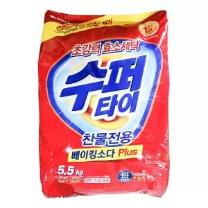 수퍼 타이 세탁 세제 5.5kg 리필/액체/업소용/실내/건조/통돌이/분말/말통/고농축/드럼용/효소/부스터/드럼