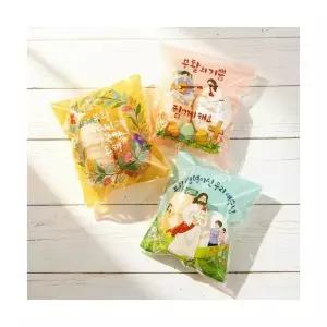 부활절 계란포장지 프리스카이 2구 접착식비닐 디자인3종랜덤 30매1세트 부활절계란포장지 부활절달걀포장