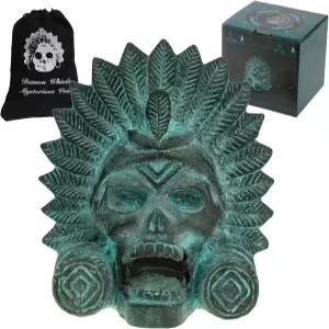 OW 아즈텍 데스 호루라기 - 높은 데시벨에서 인간과 같은 큰 비명 126데시벨 이상 소리 자기 방어 훌륭한