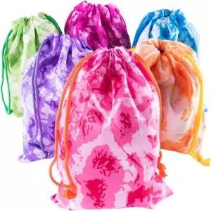 슈퍼 Z 아울렛 타이 다이 위장 드로스트링 가방 파티 혜택 예술 및 공예 활동 7 x10 (12)