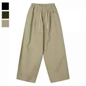 남자 원턱 밴딩 와이드 코튼팬츠 GN-PTA-Q016-베이지