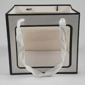 화이트톤 쇼핑백 소 포장종이가방 세로형쇼핑백