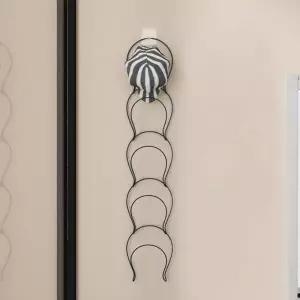 제이큐 이지홈 걸이블랙 스틸 모자깔끔 소품정리 도어훅 5구