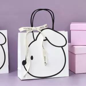 쇼핑백 선물 가방 포장 상자 종이 토끼 답례품