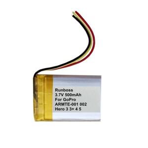 고프로 전용 충전기 GoPro ARMTE-001, Hero 3, 4,5, HERO3, Wi-Fi 리모컨, 4.9용 배터리 3.7V 500mAh YD362