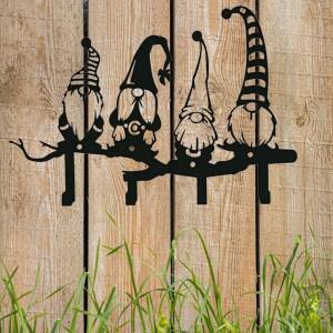 행어 벽걸이 키 랙 4 후크 귀여운 그놈 장식 홈 사인 다리미 아트 코트