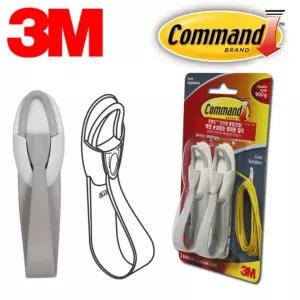 대2P 수건걸이 전선걸이홀더 옷걸이 클립 코맨드 3M 후크 벽걸이