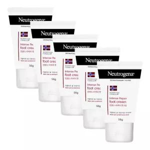 뉴트로지나 인텐스 리페어 풋크림 56g X 5개풋 발크림 각질 풋각질 부드러운 제거제 풋제 로지나풋 보습제