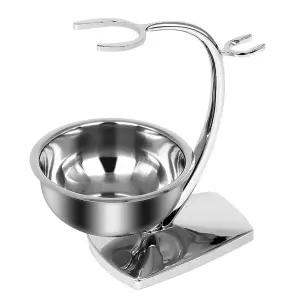 면도기 볼 남성용 스테인리스 그루밍 홀더 욕실용 비누 볼이 있는 링크디어 유니버설 세이프티 브러시