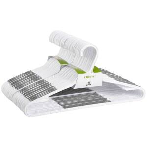 30팩 구부릴 수 있는 플라스틱 행거 경량 미끄럼 방지 옷 /정장 옷걸이 (그레이)