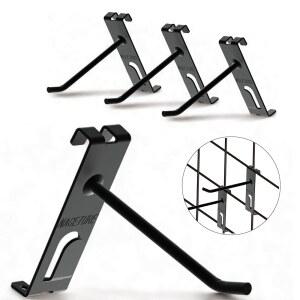 이중 격자벽 고리 - 패널용 디스플레이 24개 바닥에 추가 고리가 있는 4인치 소매 액세서리 걸이용 내구성 페그 벽 패널