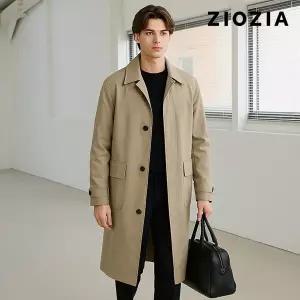 지오지아 지오지아 히든버튼 발마칸 트렌치코트 AEC1CG1103