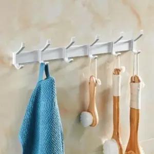 [생활] 16구 벽 고정 후크 옷걸이 알루미늄 벽걸이 행거