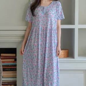 [디어온미]26SS 냉감 반팔 캐릭터 원피스 잠옷 홈웨어 파자마