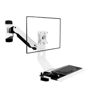 산업용 모니터 키보드 연구실 행거 브라켓 벽걸이 회전형 암 장식 벽걸이형 키보드암 거치대