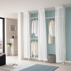 [오늘출발] 3~4단 커튼 행거 모음 국민튼튼 옷장 드레스룸 시스템 원목 폭조절 선반