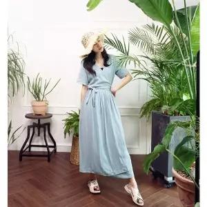 [앞머리]로맨틱 랩st 로브 가디건 롱 원피스n602