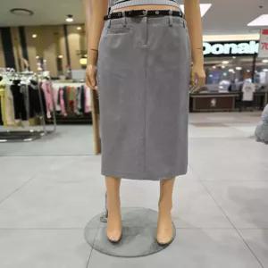 [에고이스트] 가죽 벨티드 A라인 롱스커트  EQ1WS-262