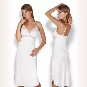 [하프클럽/에바나]로즈 아이보리 예쁜 여성 여자 고급 이너 레이스 원피스 롱 슬립