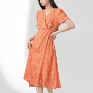 [미쏘] 플라워 랩 원피스 (MIWOWC817B-T)