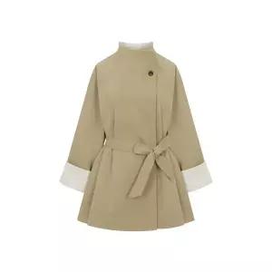 페이지플린 배색벨티드하이넥코트 P6ACT001C 1941879